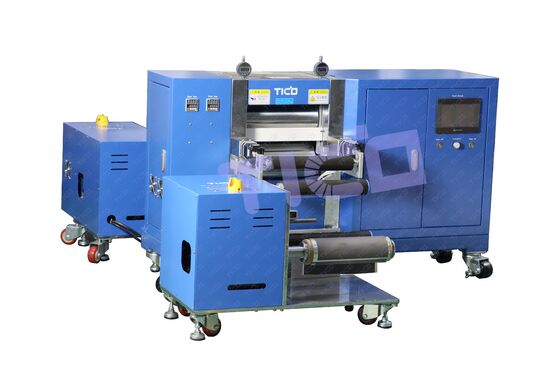 কেনা 330 মিমি রোল টু রোল হাইড্রোলিক গরম ক্যালেন্ডারিং মেশিন অনলাইনে উৎপাদন