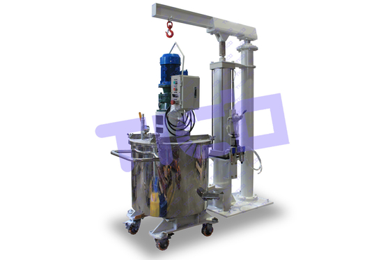 1.1KW মিশ্রণ শক্তি স্থানান্তর বালতি L660 * W660 * H1375mm আকারের 60L প্ল্যানেটারি ভ্যাকুয়াম মিশ্রণের জন্য